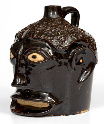 Exceptional Ernest Galloway, Paducah, KY Stoneware Face Jug