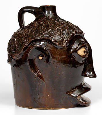 Exceptional Ernest Galloway, Paducah, KY Stoneware Face Jug