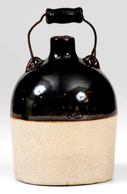 Miniature Bail-Handled Stoneware Jug with Washington, D.C. Advertising