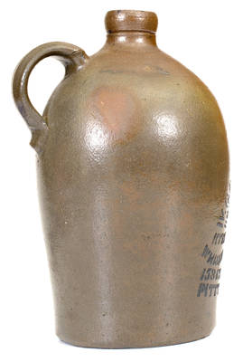 Half-Gallon Pittsburgh, PA Stoneware Advertising Jug