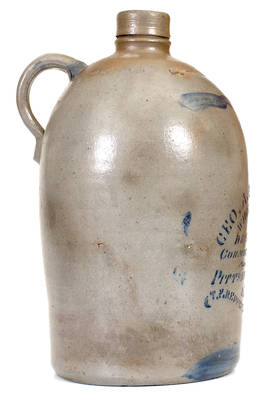 One-Gallon Pittsburgh, PA Stoneware Advertising Jug