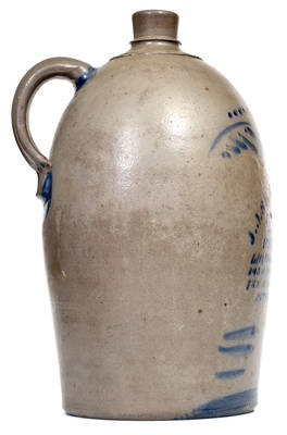 Two-Gallon Pittsburgh, PA Stoneware Advertising Jug