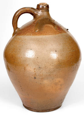 Fine CHARLESTOWN / GGG Iron-Decorated Stoneware Jug (Frederick Carpenter, Charlestown, MA)