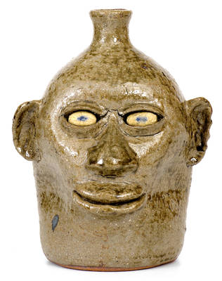 Lanier Meaders, Cleveland, GA Face Jug (circa late 1960s-1970)