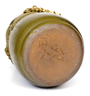 Lanier Meaders (Cleveland, Georgia) Stoneware Vase with Applied Decoration