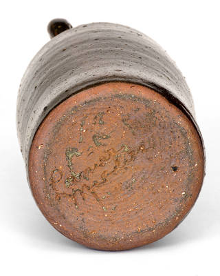 Lanier Meaders Stoneware Shoulder Jug with Original Paper Label