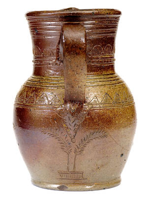 Exceptional Chester Webster, Randolph County, NC Stoneware Pitcher