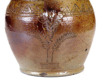Exceptional Chester Webster, Randolph County, NC Stoneware Pitcher