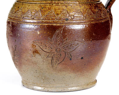 Exceptional Chester Webster, Randolph County, NC Stoneware Pitcher