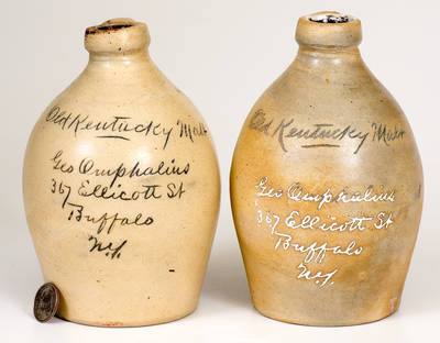 Pair of Small-Sized "Old Kentucky Malt / Buffalo, N.Y." Advertising Jugs