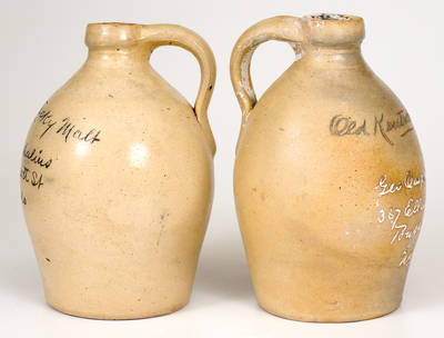 Pair of Small-Sized "Old Kentucky Malt / Buffalo, N.Y." Advertising Jugs