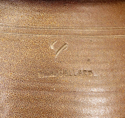 Rare W.W. BALLARD (Dockery, NC) Four-Gallon Stoneware Jar