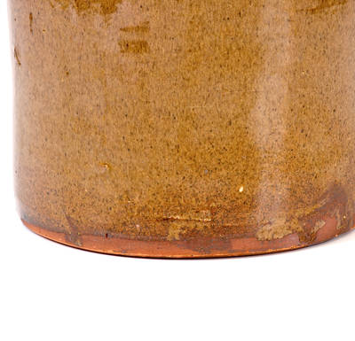 Scarce A. WILCOX / W. Bloomfield, New York Glazed Redware Jar