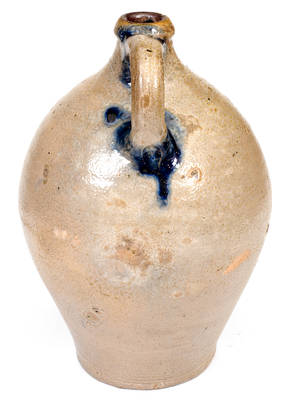 Fine J. REMMEY / MANHATTAN-WELLS / NEW-YORK Cobalt-Decorated Stoneware Jug