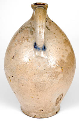 Boston Stoneware Jug w/ Impressed Floral Decoration, attrib. Jonathan Fenton, late 18th century