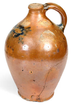 CORLEARS HOOK Stoneware Jug, African-American Potter Thomas Commeraw, Lower East Side of Manhattan, c1810