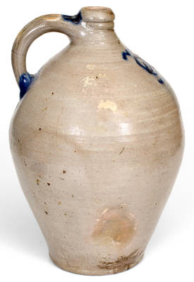 Watchspring-Decorated Stoneware Jug, attrib. Captain James Morgan, Cheesequake, NJ, 18th century