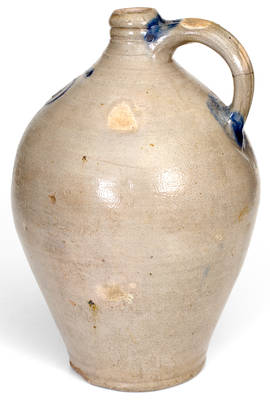 Watchspring-Decorated Stoneware Jug, attrib. Captain James Morgan, Cheesequake, NJ, 18th century