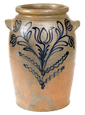 Fine B.C. MILBURN / ALEXA (Alexandria, VA) One-and-a-Half-Gallon Stoneware Jar, Illustrated on Cover of Wilder