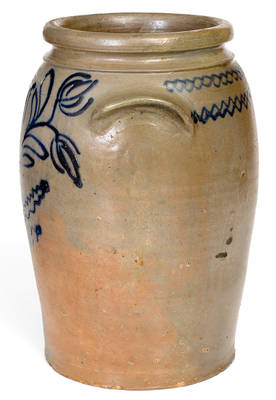 Fine B.C. MILBURN / ALEXA (Alexandria, VA) One-and-a-Half-Gallon Stoneware Jar, Illustrated on Cover of Wilder