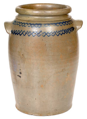 Fine B.C. MILBURN / ALEXA (Alexandria, VA) One-and-a-Half-Gallon Stoneware Jar, Illustrated on Cover of Wilder