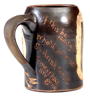 Unusual Stoneware Yale Mug, 