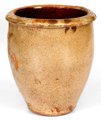 S. BELL & SON. / STRASBURG, Virginia Shenandoah Valley Glazed Redware Jar