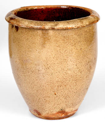 S. BELL & SON. / STRASBURG, Virginia Shenandoah Valley Glazed Redware Jar
