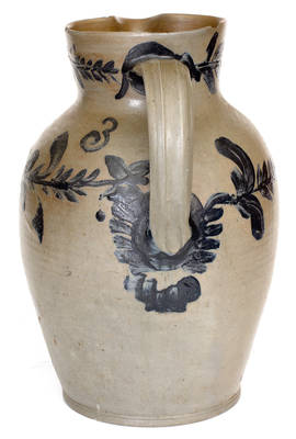 Scarce Three-Gallon Stoneware Pitcher, attrib. Henry Harrison Remmey, Philadelphia, PA