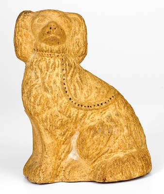 Sewer Tile Spaniel Doorstop, probably Midwestern origin, late 19th century