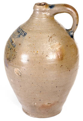 C. CROLIUS / MANUFACTURER / MANHATTAN WELLS / NEW-YORK Stoneware Jug