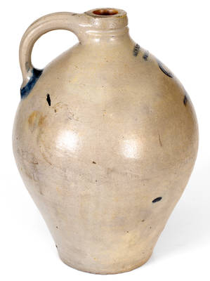 Rare BENNINGTON / FACTORY Cobalt-Decorated Stoneware Jug (Capt. John Norton, Bennington, VT)