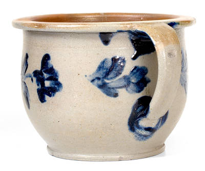 Extremely Rare Stoneware Chamberpot attrib. Henry Harrison Remmey, Philadelphia, PA, c1835