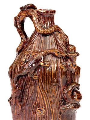 Rare Small-Sized Bray Brothers Stoneware Temperance Jug, Illinois, Kentucky or Indiana, c1880-90
