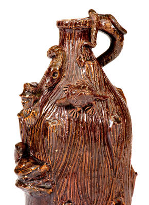Rare Small-Sized Bray Brothers Stoneware Temperance Jug, Illinois, Kentucky or Indiana, c1880-90