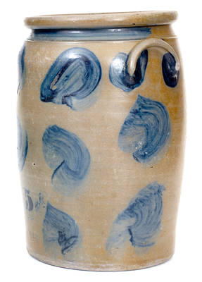 Rare Five-Gallon Elaborately-Decorated Palatine, West Virginia Stoneware Jar