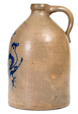 Scarce HUDSON POTTERY CO. / HUDSON, N.Y. Stoneware Bird Jug