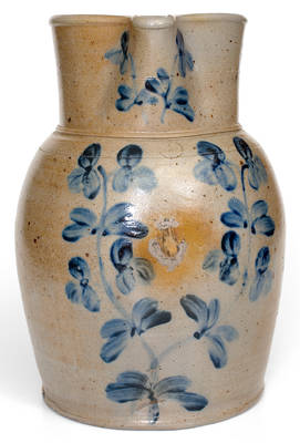 Extremely Rare Four-Gallon Baltimore Stoneware Pitcher