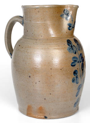Extremely Rare Four-Gallon Baltimore Stoneware Pitcher