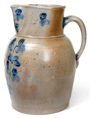 Extremely Rare Four-Gallon Baltimore Stoneware Pitcher