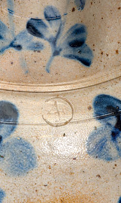 Extremely Rare Four-Gallon Baltimore Stoneware Pitcher