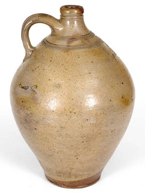 Charlestown, MA Stoneware Jug w/ Eagle Stamp, early 19th century