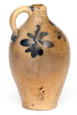 Small-Sized Early Cornwall, NY Cobalt-Decorated Stoneware Jug