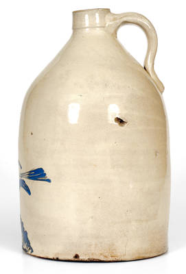 Fulper (Flemington, NJ) Stoneware Jug w/ Dead Bird Decoration