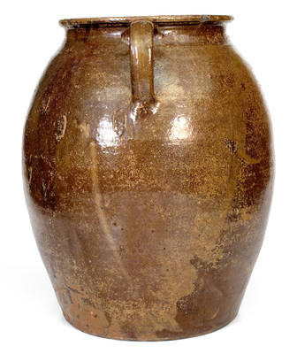 Fine Large Double-Handled Stoneware Jar, Washington or Crawford County, Georgia