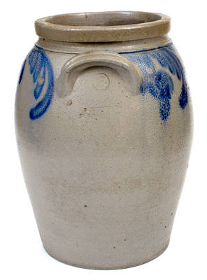 J. KEISTER & CO. / STRASBURG, VA Stoneware Jar w/ Floral Decoration