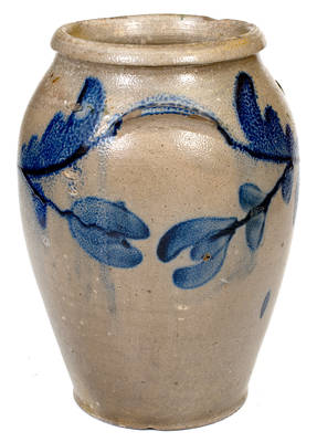 Stoneware Jar attrib. Miller Pottery, Strasburg, VA, circa 1835