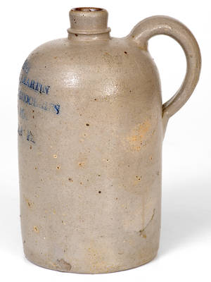 Very Rare GETTYSBURG, PA Stoneware Advertising Jug, made in Baltimore