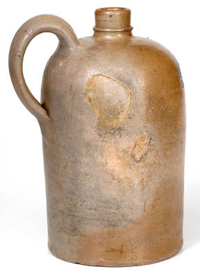 Very Rare EAST NEW MARKET, MD (Eastern Shore) Stoneware Advertising Jug, made in Baltimore