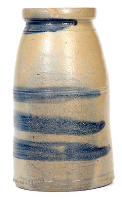 Rare N. COOPER & POWER / MAYSVILLE, KY Stoneware Striped Canning Jar Impressed